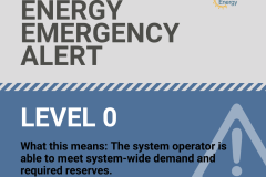 Energy Alert - level 0