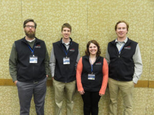 Paws for a Cause group members Ryan Burdge, McCord Stowater, Lexi Bohlander and John Bloom. Photo courtesy Greater Madison Area Chamber of Commerce.