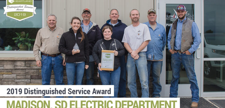 Madison Electric Department receives Distinguished Service Award