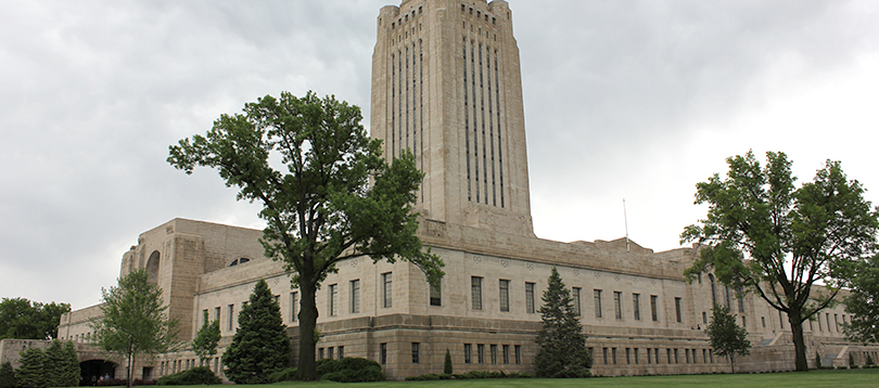 exterior of nebraska state capitol