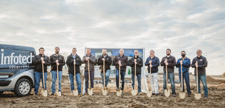 Infotech breaks ground on new facility in Lakeview Industrial Park