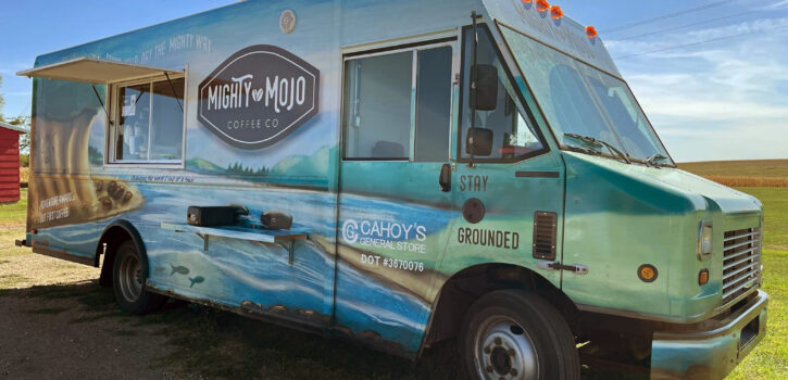 Mobile coffee truck’s mission is to bring happiness