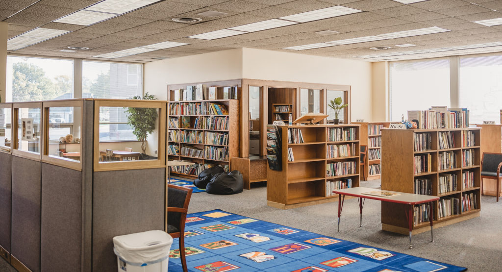 interior of a library