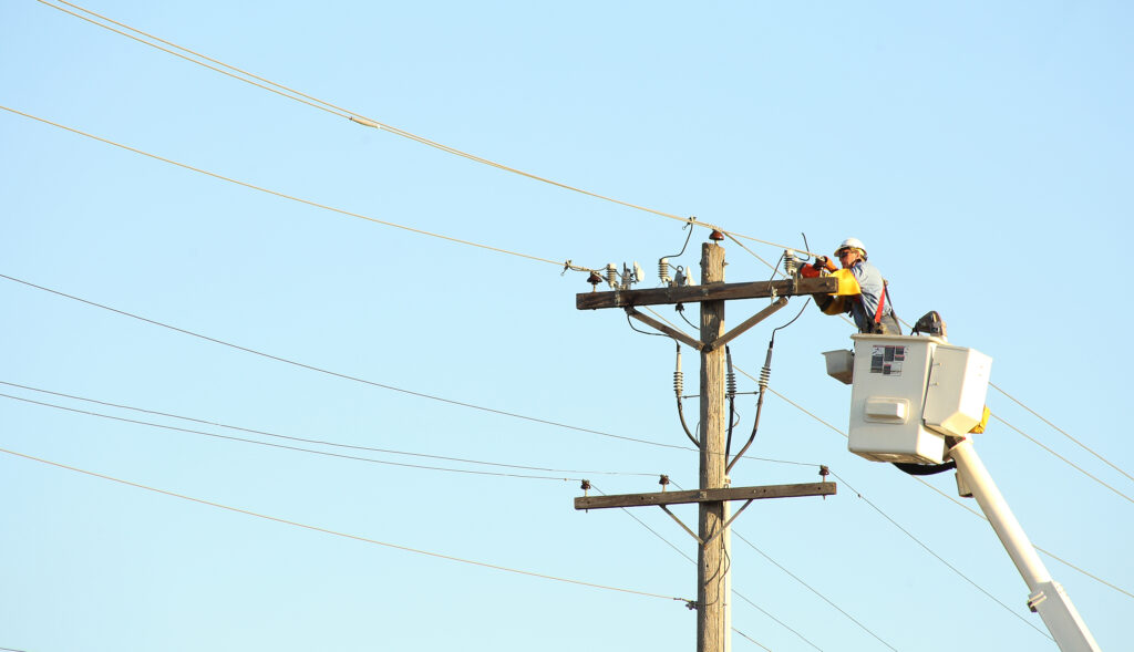 power-lineman working